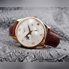 Многофункциональные мужские часы Longines Ремешок： кожаный ремешо