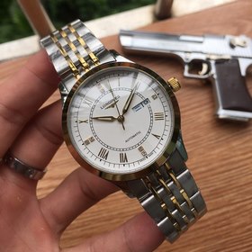Longines： лаконичные часы с тремя стрелками двойным календарем Эл
