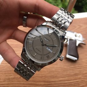 Longines： лаконичные часы с тремя стрелками двойным календарем Эл