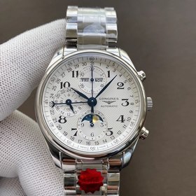 Longines восьмистрелочный часы с лунным календарем, календарь, де