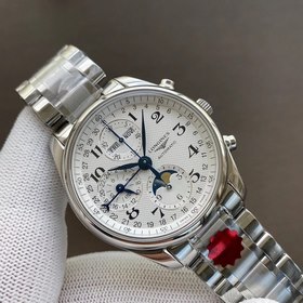 Longines восьмистрелочный часы с лунным календарем, календарь, де