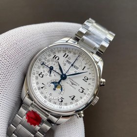 Longines восьмистрелочный часы с лунным календарем, календарь, де