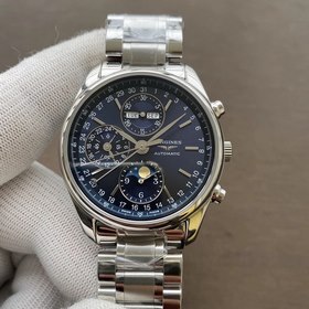 Longines восьмистрелочный часы с лунным календарем, календарь, де