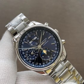 Longines восьмистрелочный часы с лунным календарем, календарь, де