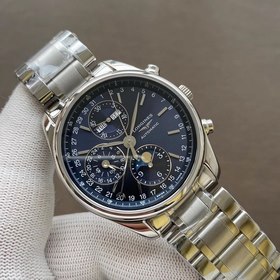 Longines восьмистрелочный часы с лунным календарем, календарь, де