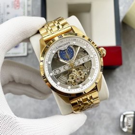 Longines, изысканные мужские часы с впечатляющим ажурным дизайном