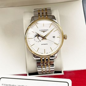 Элегантные мужские часы Longines с уникальным дизайном фаз Луны в