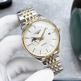 Элегантные мужские часы Longines с уникальным дизайном фаз Луны в