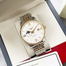 Элегантные мужские часы Longines с уникальным дизайном фаз Луны в