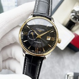 Элегантные мужские часы Longines с уникальным дизайном фаз Луны в