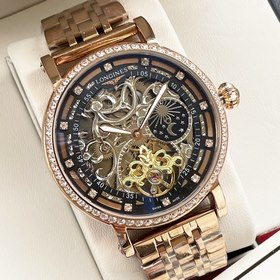 Элегантные мужские часы Longines с впечатляющим ажурным дизайном
