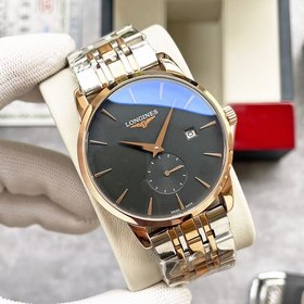 Элегантные мужские часы Longines, классический дизайн с двумя стр