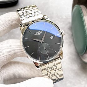 Элегантные мужские часы Longines, классический дизайн с двумя стр