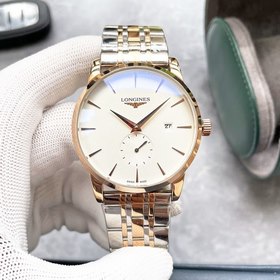 Элегантные мужские часы Longines, классический дизайн с двумя стр