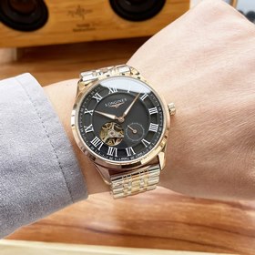 Элегантные мужские часы Longines с лаконичным дизайном с двумя ст