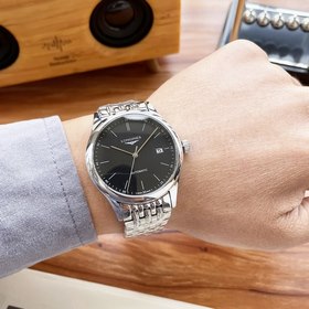 Элегантные мужские часы Longines с классическим дизайном с тремя