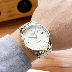 Элегантные мужские часы Longines с классическим дизайном с тремя