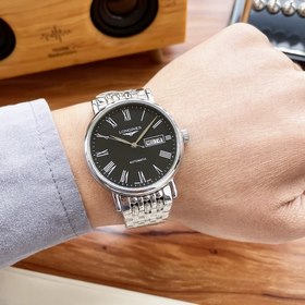 Элегантные мужские часы Longines с классическим дизайном с тремя