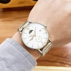 Элегантные мужские часы Longines с четырьмя стрелками указателем 