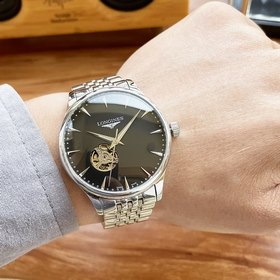 Элегантные мужские часы Longines с классическим большим циферблат