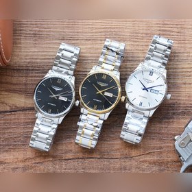 Longines Элитные мужские часы Часы с тремя стрелками Ремешок ：