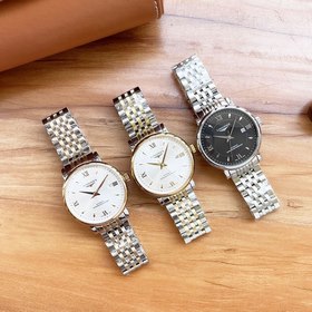 Longines Трехстрелочные часы Элитные мужские часы Ремешок ： рем