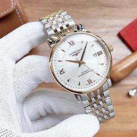 Longines Трехстрелочные часы Элитные мужские часы Ремешок ： рем