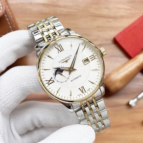 Longines  Звездные часы Элитные мужские часы Ремешок ： натураль