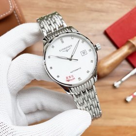 Longines Элитные мужские часы с тремя стрелками, лаконичный дизай
