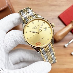 Longines Элитные мужские часы с тремя стрелками, лаконичный дизай