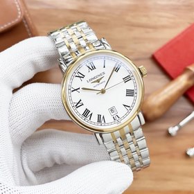 Longines Элитные мужские часы с тремя стрелками, лаконичный дизай