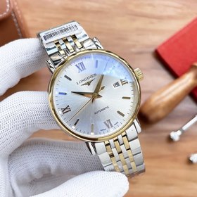 Часы Longines с тремя стрелками Элитный мужской часы Ремешок ： ре