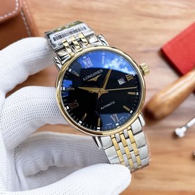 Часы Longines с тремя стрелками Элитный мужской часы Ремешок ： ре