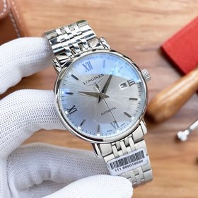 Часы Longines с тремя стрелками Элитный мужской часы Ремешок ： ре