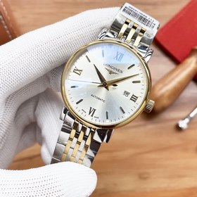 Часы Longines с тремя стрелками Элитный мужской часы Ремешок ： ре