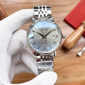 Часы Longines с тремя стрелками Элитный мужской часы Ремешок ： ре