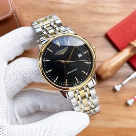 Longines Элитные мужские часы 【Ремешок】 ： ремешок из натуральной