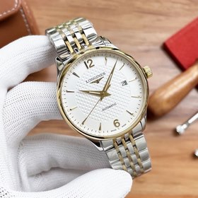 Longines Трехстрелочный наручный часы Элигантные мужские часы Ре