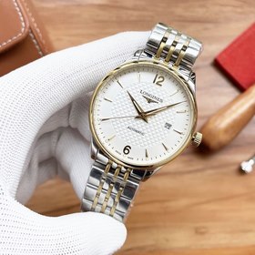Longines Трехстрелочный наручный часы Элигантные мужские часы Ре