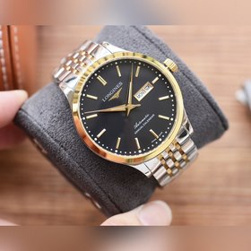 Longines Трехстрелочный наручный часы Элигантные мужские часы Ре