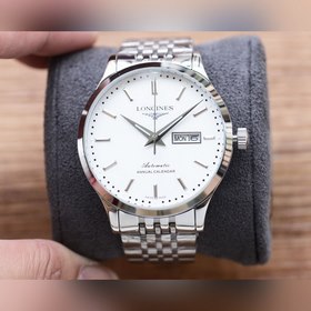 Longines Трехстрелочный наручный часы Элигантные мужские часы Ре