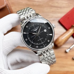 Longines Трехстрелочные часы Элитные мужские часы Ремешок ： рем