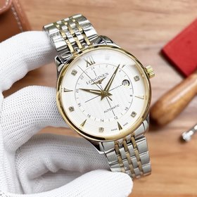 Longines Трехстрелочные часы Элитные мужские часы Ремешок ： рем