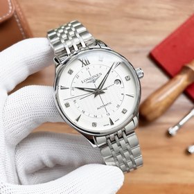 Longines Трехстрелочные часы Элитные мужские часы Ремешок ： рем