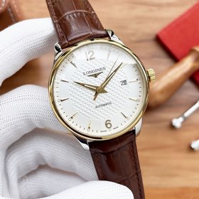Longines Трехстрелочный наручный часы Элигантные мужские часы Ре
