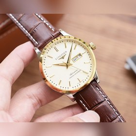 Longines Трехстрелочный наручный часы Элигантные мужские часы Ре