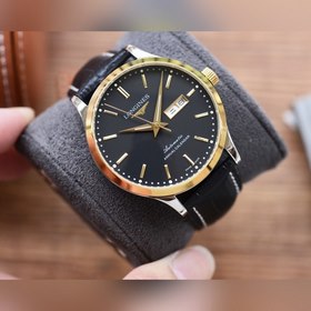 Longines Трехстрелочный наручный часы Элигантные мужские часы Ре