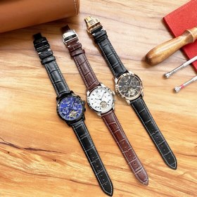 Longines Многофункциональные часы Элигантные мужские часы Ремешо