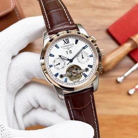 Longines Многофункциональные часы Элигантные мужские часы Ремешо