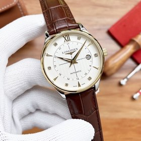 Longines Трехстрелочные часы Элитные мужские часы Ремешок ： рем